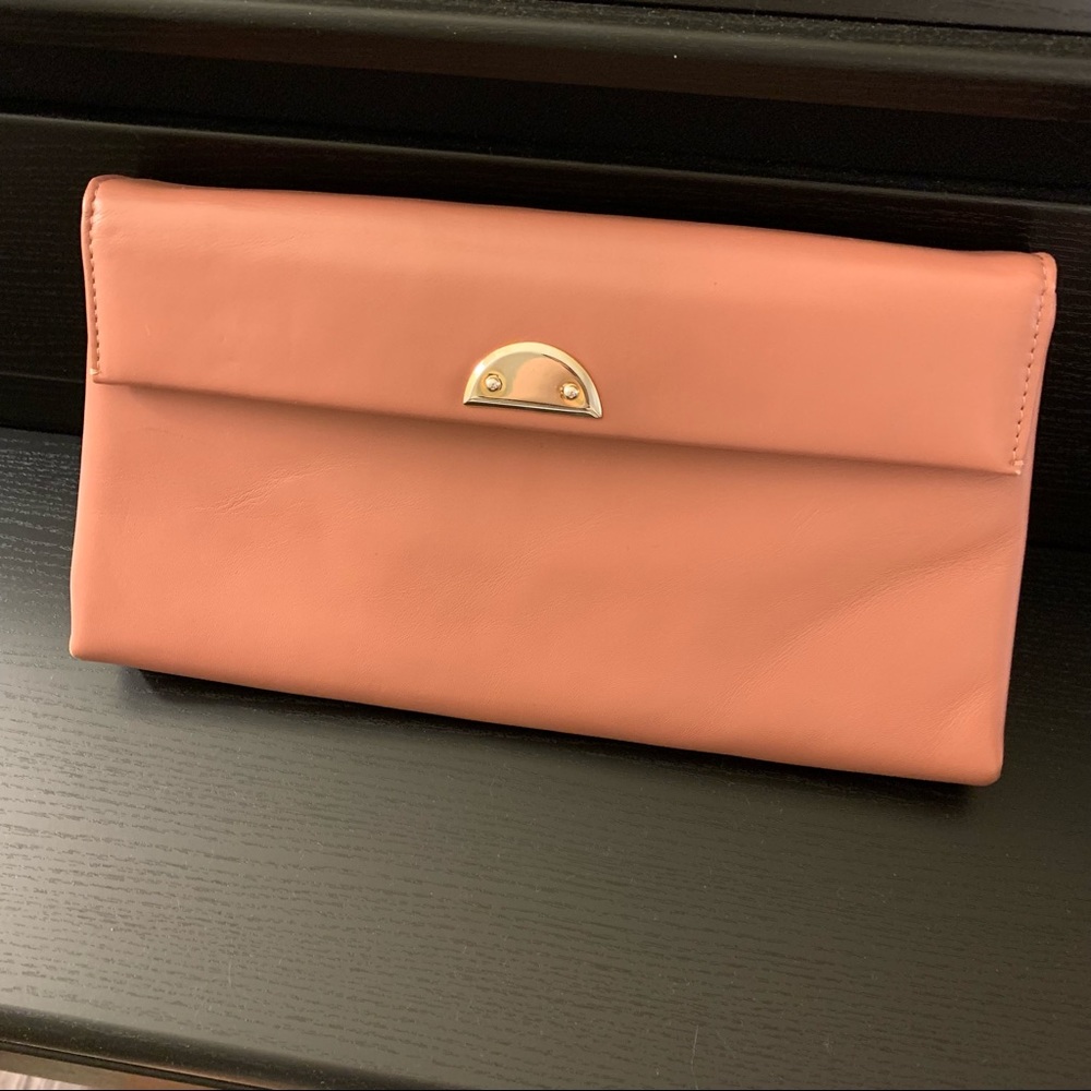 LK Bennett Salmon Pink Clutch